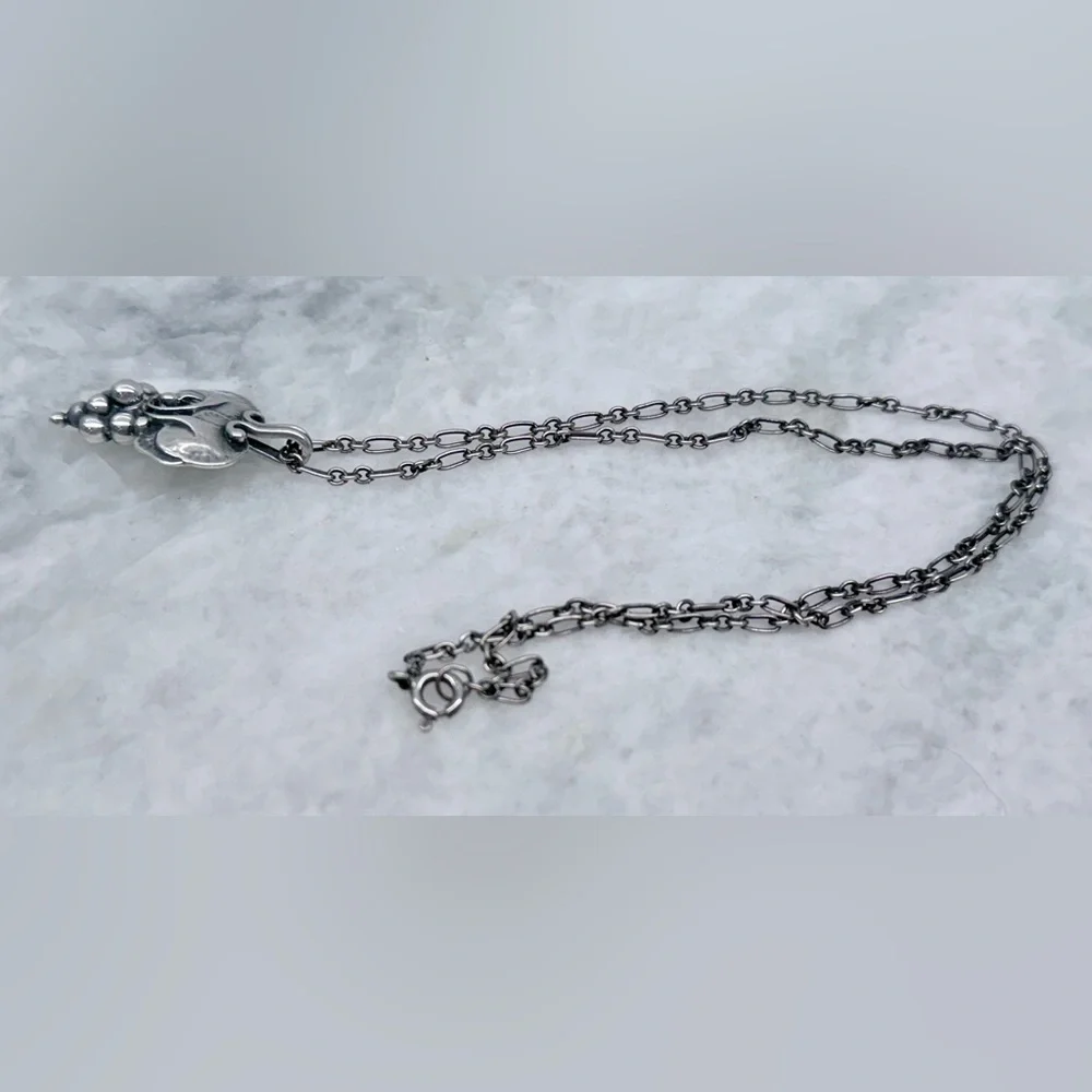 GEORG JENSEN Vintage Rare Collectors 1996 Heritage 925 SS Grape Necklace